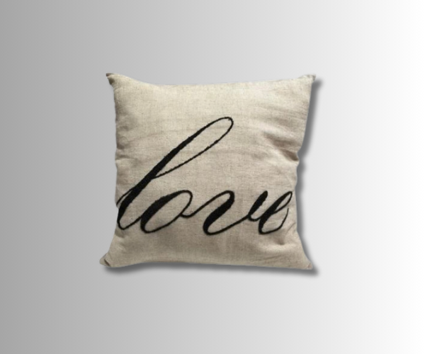 CUSHION COVER WITH EMBROIDERY